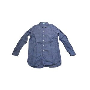 J.McLaughlin Linen Tunic Top Button Up Long Sleeve Shirt Blue Women's Size Small